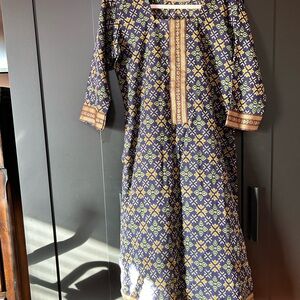 New! Cotton Elegant Patterned Dress